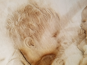 12"x15" Wood Photo Engraving