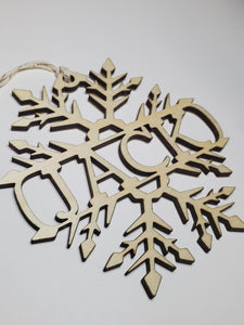 Name in Snowflake Ornament