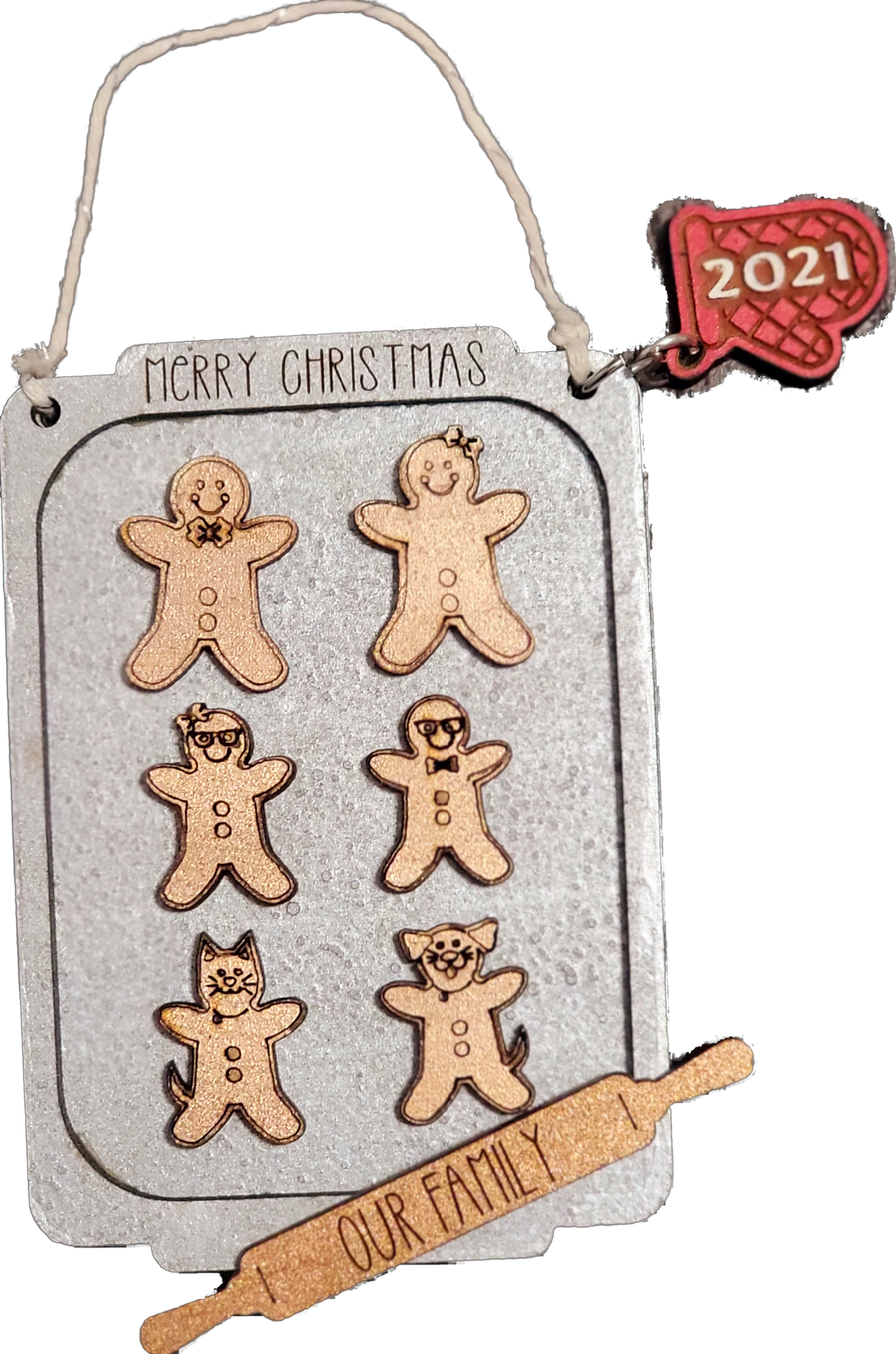 Build Your Own Gingerbread Family Ornament