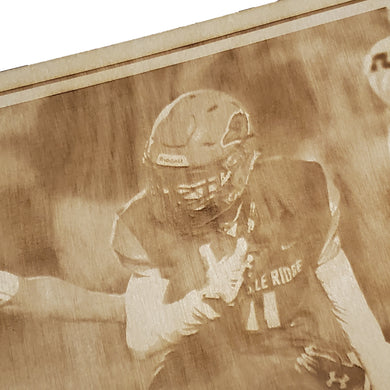 Photo Etched in Wood - RF