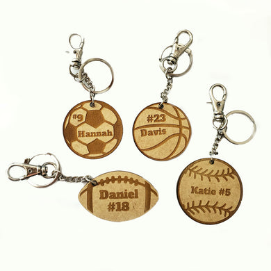 Sports Balls Key Chains & Bag Tags - RF