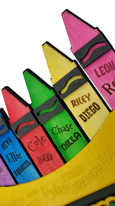 Crayon Box with Students Names
