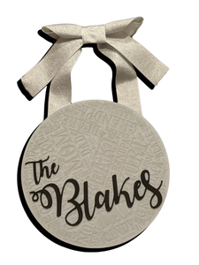 Wooden Personalized Hanging Name Plaque