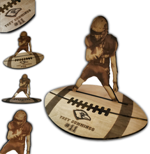 Load image into Gallery viewer, Wood Football Figurine