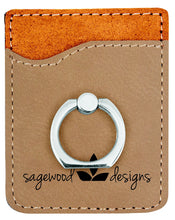 Load image into Gallery viewer, Leather Phone Wallet with Ring Stand