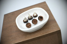 Load image into Gallery viewer, Set of 2 Wood Stud Earring