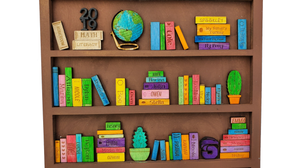 Bookcase with Students Names