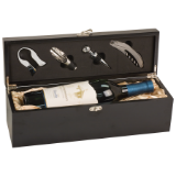 Matte Black Finish Single Wine Box with Tools