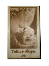 Load image into Gallery viewer, 5&quot;x7&quot; Wood Photo Engraving
