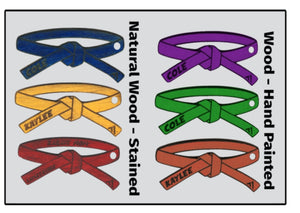 Personalized Karate Belt Key Chain 2"